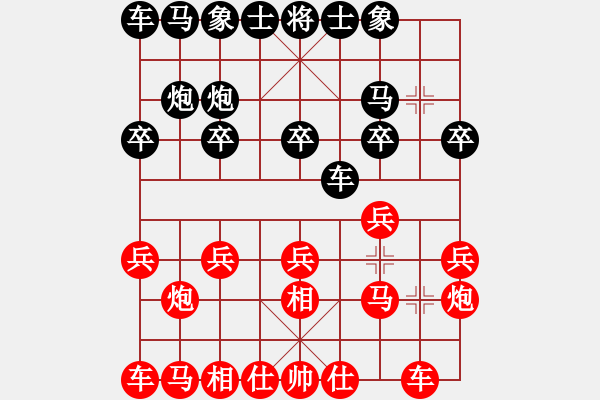 象棋棋谱图片：湖北省体育局棋牌运动管理中心 俞易肖 负 河北金环建设队 孟繁睿 - 步数：10 