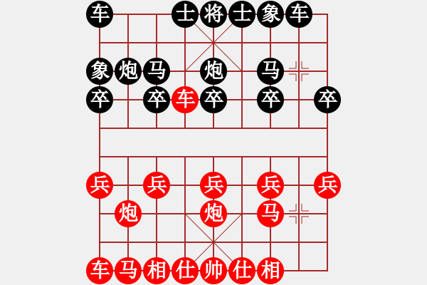 象棋棋谱图片：006-顺炮直车夹马炮起相保马破横车 - 步数：10 