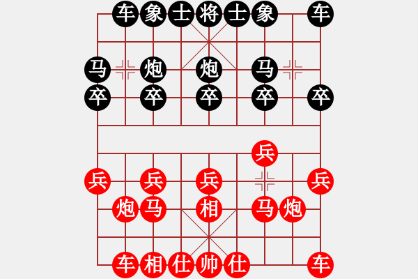 象棋棋谱图片：2022年全国男子象棋甲级联赛[11]:河南队何文哲先胜四川懿锦许文章 - 步数：10 