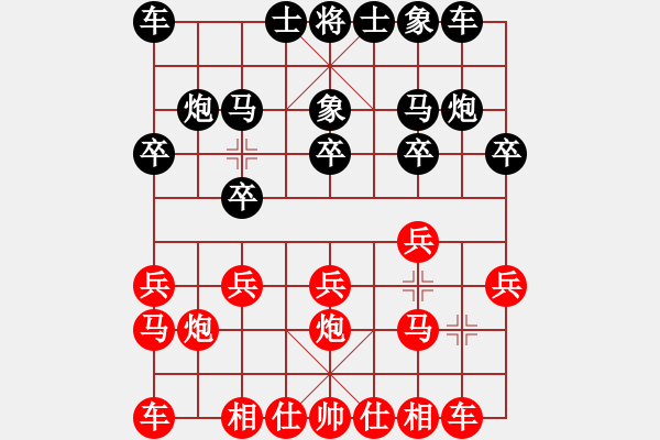 象棋棋谱图片：四川成都懿锦金弈队 武俊强 先和 杭州环境集团队王天一 - 步数：10 