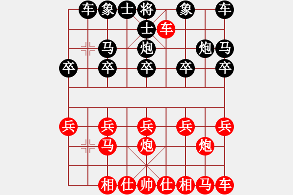 象棋棋谱图片：“自”字 第一局 - 步数：10 